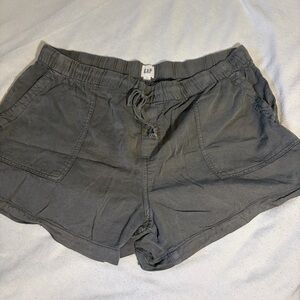GAP Women's Elastic Drawstring Shorts — Charcoal